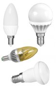 LED Lampe mit E27 Sockel Fassung