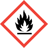 Bild: GHS 02 Achtung: Flamme (Bsp. Entzündbare Flüssigkeiten)